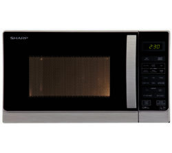 Sharp R662SLM Microwave with Grill - Silver